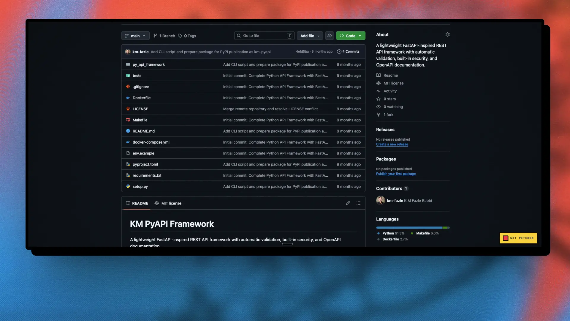km-pyapi screenshot